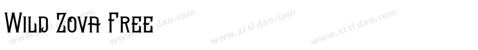 Wild-Zova-Free-2字体转换