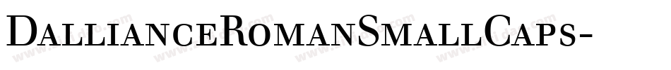 DallianceRomanSmallCaps字体转换