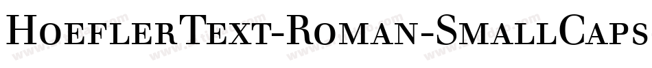 HoeflerText-Roman-SmallCaps字体转换