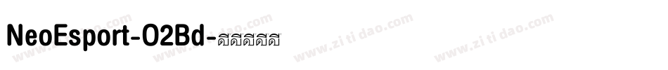 NeoEsport-O2Bd字体转换