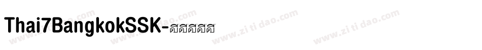 Thai7BangkokSSK字体转换
