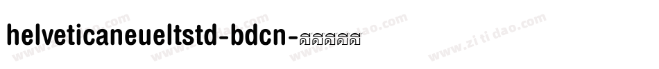 helveticaneueltstd-bdcn字体转换