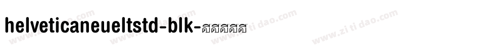 helveticaneueltstd-blk字体转换