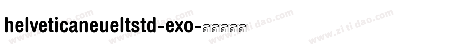 helveticaneueltstd-exo字体转换