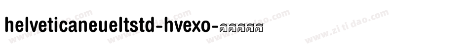 helveticaneueltstd-hvexo字体转换