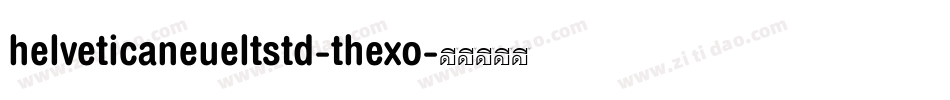 helveticaneueltstd-thexo字体转换