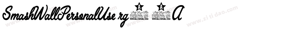 SmashWallPersonalUse-rg30A字体转换
