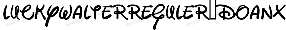 LuckyWalterReguler-DOanx字体转换