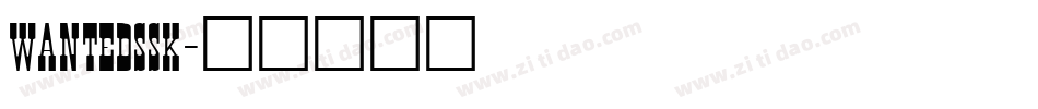 WantedSSK字体转换