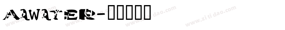 Aawater字体转换
