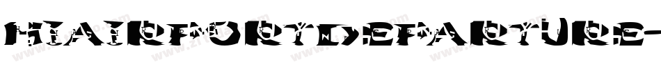 HIAIRPORTDEPARTURE字体转换