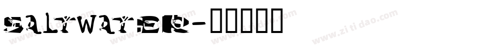 Saltwater字体转换