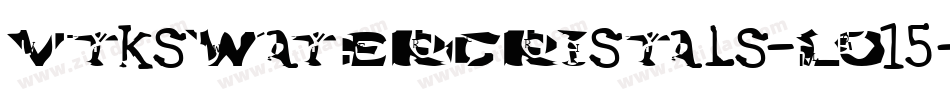 VtksWaterCristals-LO15字体转换