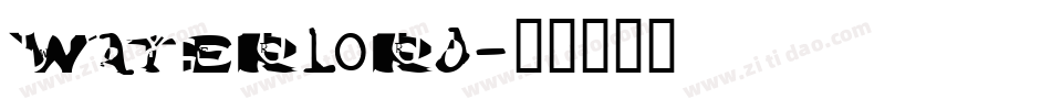 Waterlord字体转换