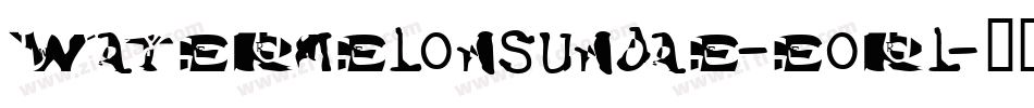 Watermelonsundae-eorl字体转换