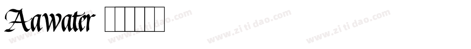 Aawater字体转换