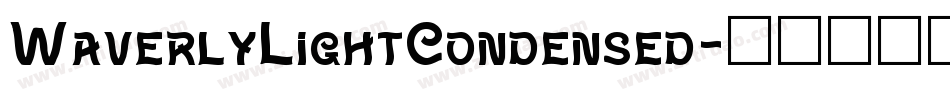 WaverlyLightCondensed字体转换