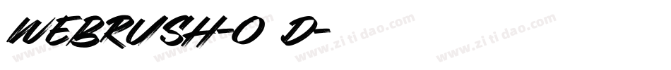 Webrush-O67d字体转换