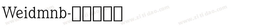 Weidmnb字体转换