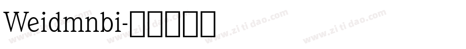 Weidmnbi字体转换