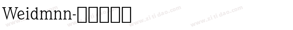 Weidmnn字体转换