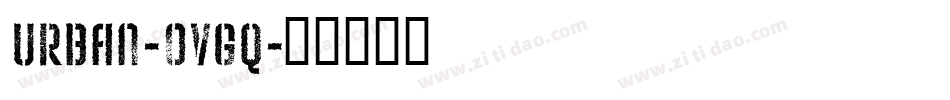 Urban-ovgq字体转换