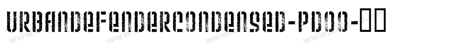 UrbanDefenderCondensed-pdoO字体转换