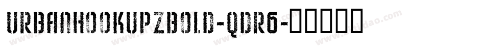 UrbanHookupzBold-qdR6字体转换