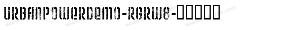 UrbanPowerDemo-rgrw8字体转换