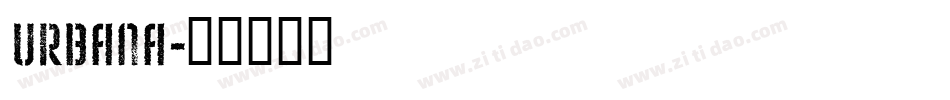 Urbana字体转换