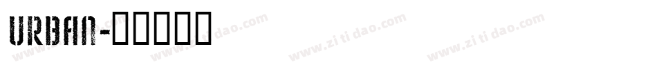 urban字体转换