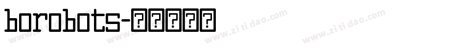 borobots字体转换