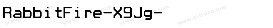 RabbitFire-X9Jg字体转换