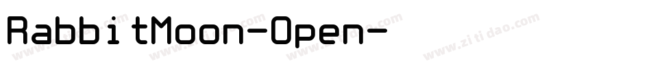 RabbitMoon-Open字体转换