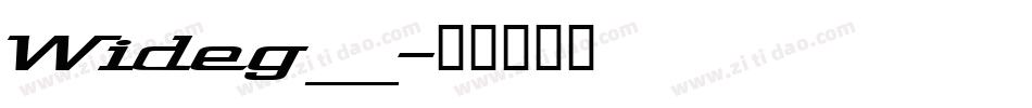 Wideg___字体转换