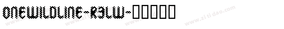 OneWildLine-R3lW字体转换
