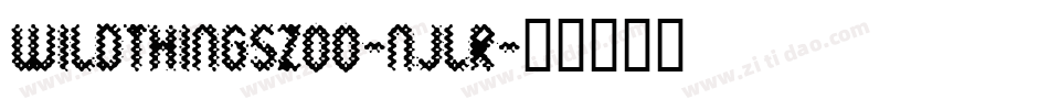 Wildthingszoo-njlR字体转换