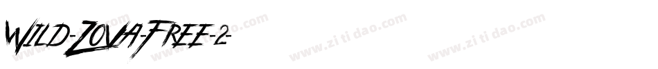 Wild-Zova-Free-2字体转换