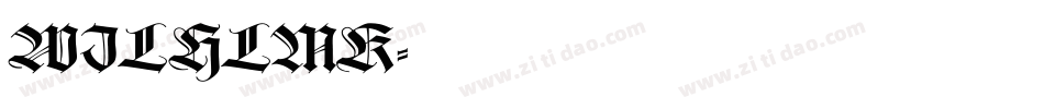 WILHLMK字体转换
