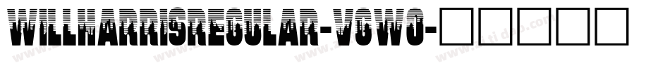 WillHarrisRegular-VGw0字体转换