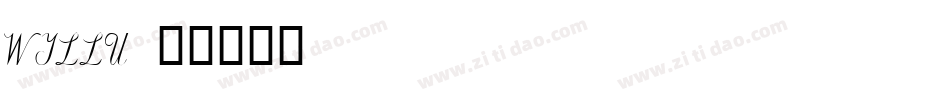 WILLU字体转换