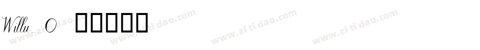 Willu_0字体转换