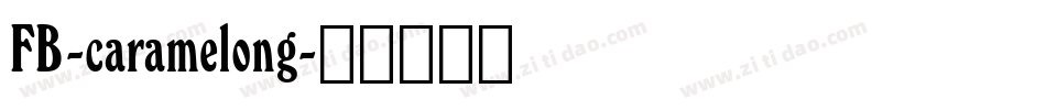 FB-caramelong字体转换