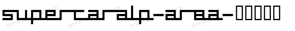 SupercarAlp-AR8A字体转换