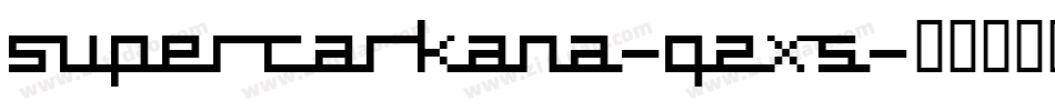 SupercarKana-q2x5字体转换