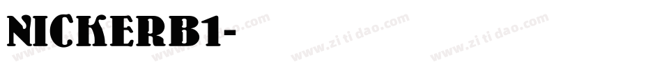 NICKERB1字体转换