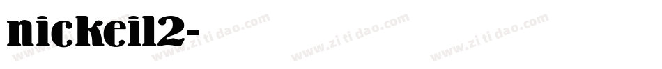 nickeil2字体转换