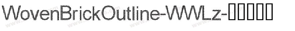 WovenBrickOutline-WWLz字体转换