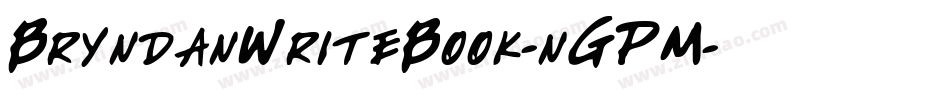 BryndanWriteBook-nGPM字体转换