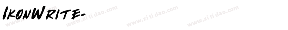IkonWrite字体转换